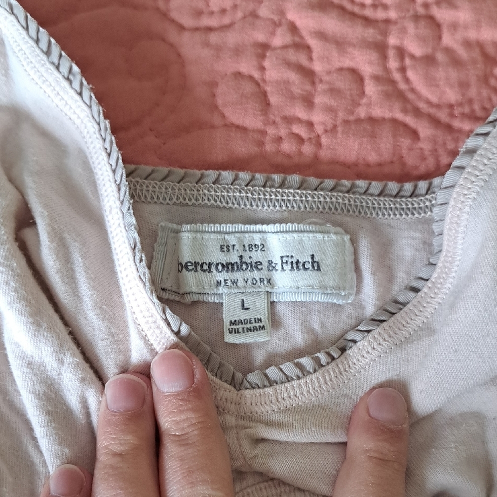 Abercrombie & Fitch Light Pink Babydoll Tank Top - Picture 2 of 6